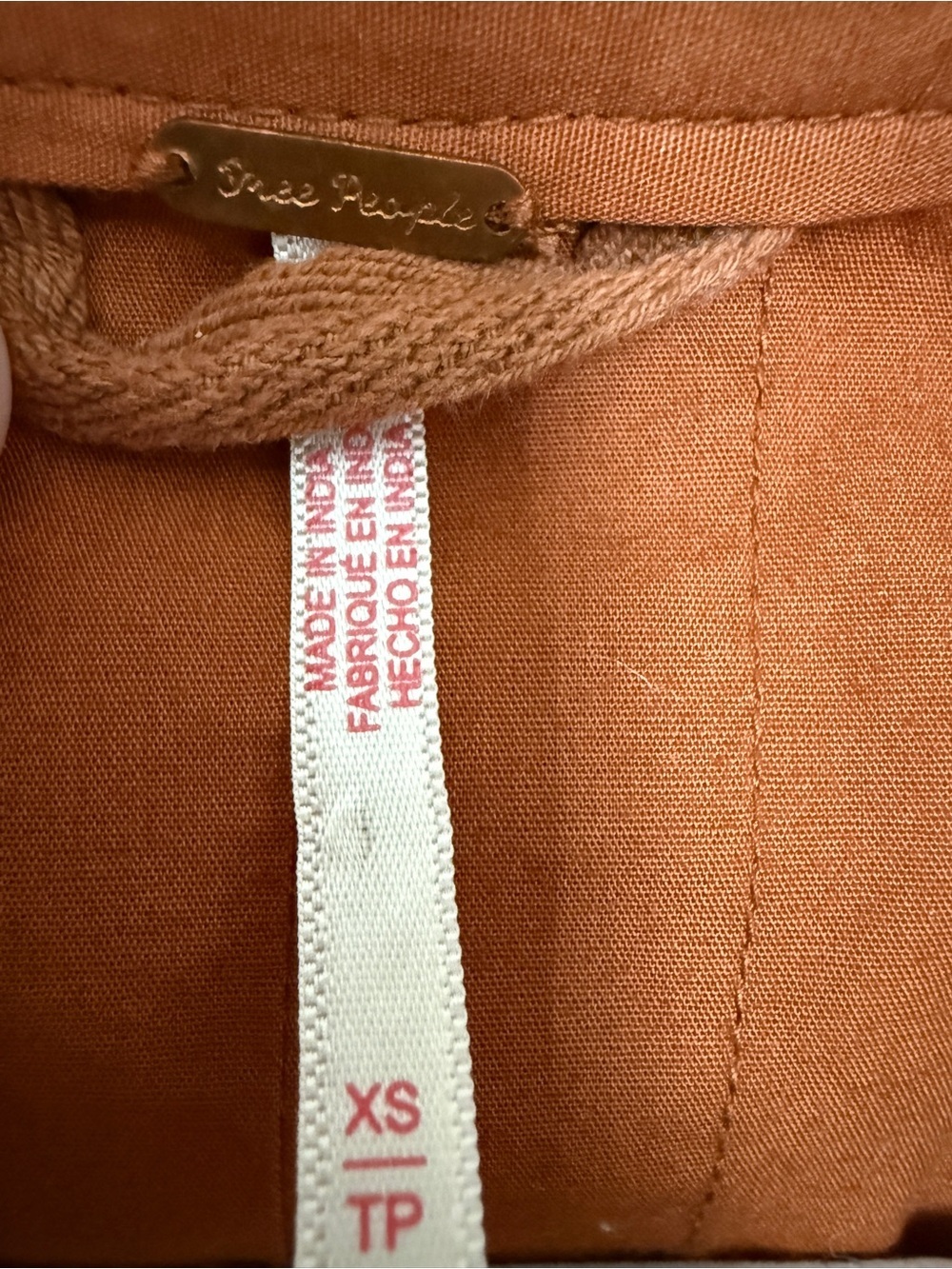 Free People Rust Mini Shirt Dress - Picture 5 of 8